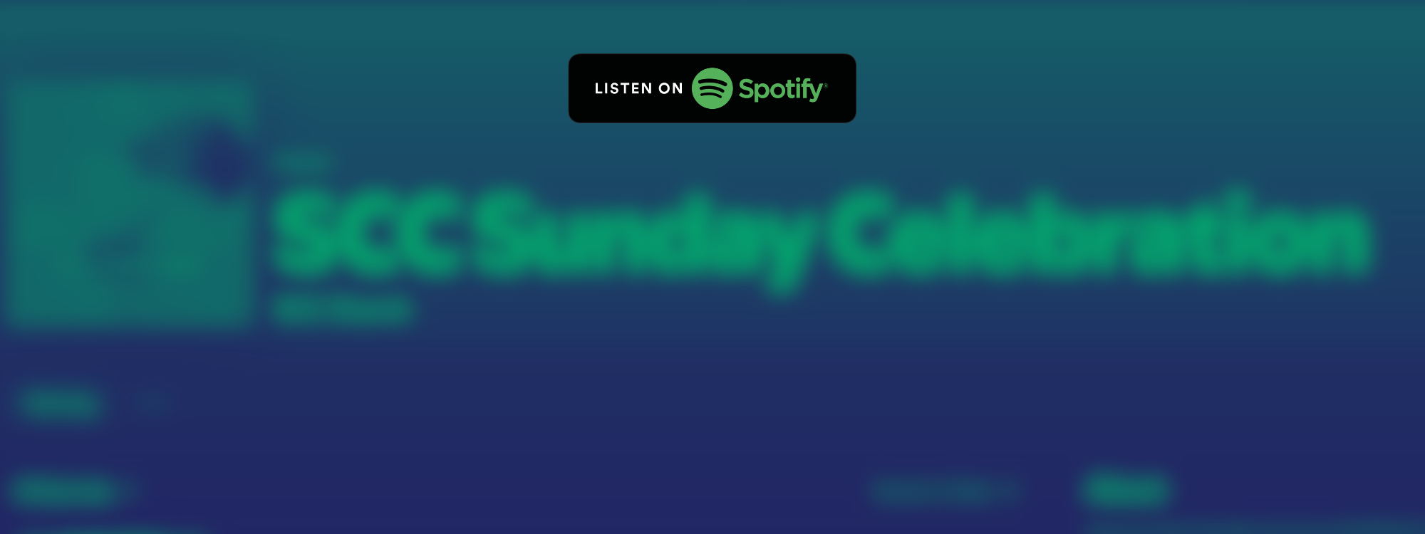 We are on Spotify!  *Listen on the Go* SCC Church Podcast
